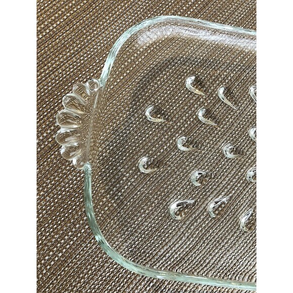 Vintage Hazel Atlas Glass Teardrop Snack Tray Luncheon PLATE ONLY - Picture 5 of 6